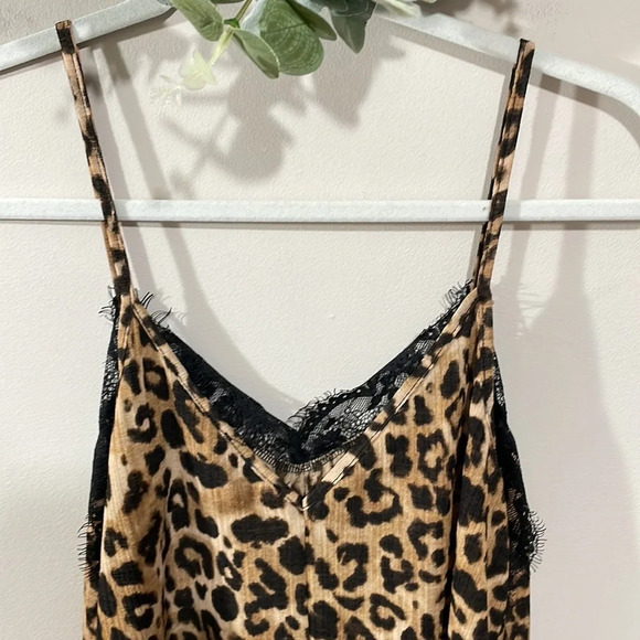 Zara Trafaluc Lace Trim Leopard Camisole Cami Tank Top S - Picture 5 of 14